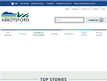 Tablet Screenshot of abbotsfordcity.ca